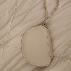 Saje Cream Wristlet Bag